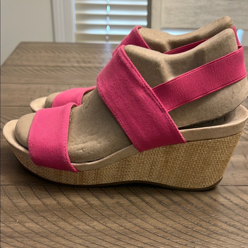 Women's Pink Wedge Sandals